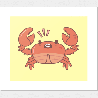 Crabby Crab Doodle Posters and Art